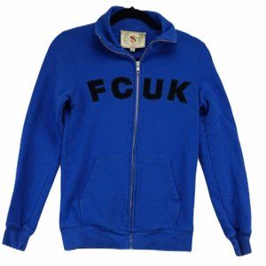 FCUK French connection logo zip sweater jacket